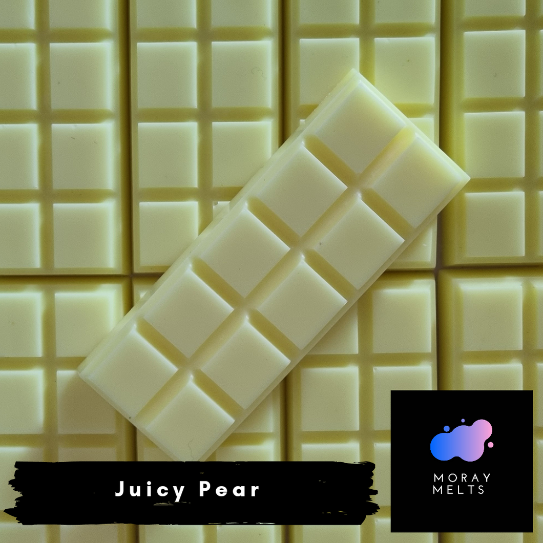 Juicy Pear Wax Melt Snap Bars QTY 6 per pack - WHOLESALE ONLY