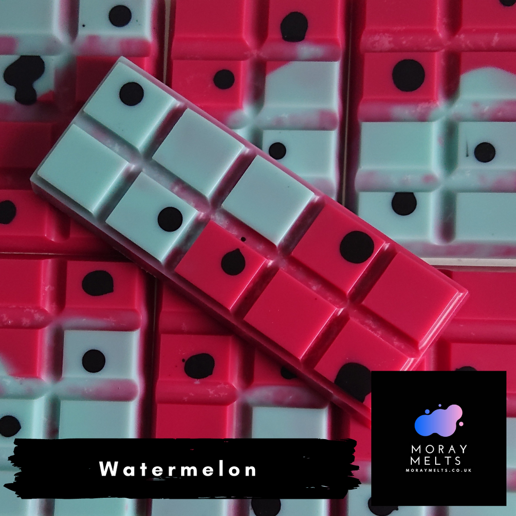 Watermelon Wax Melt Snap Bars QTY 6 per pack - WHOLESALE ONLY