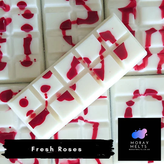 Fresh Roses Wax Melt Snap Bars QTY 6 per pack - WHOLESALE ONLY