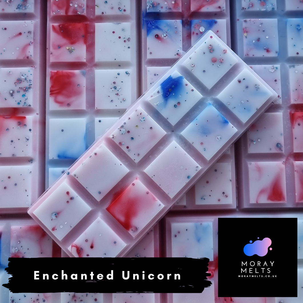 Enchanted Unicorn Wax Melt Snap Bar -25g or 50g - Moray Melts