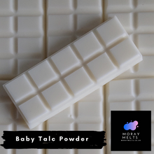 Load image into Gallery viewer, Baby Talc Powder Wax Melt Snap Bars QTY 6 per pack - WHOLESALE ONLY
