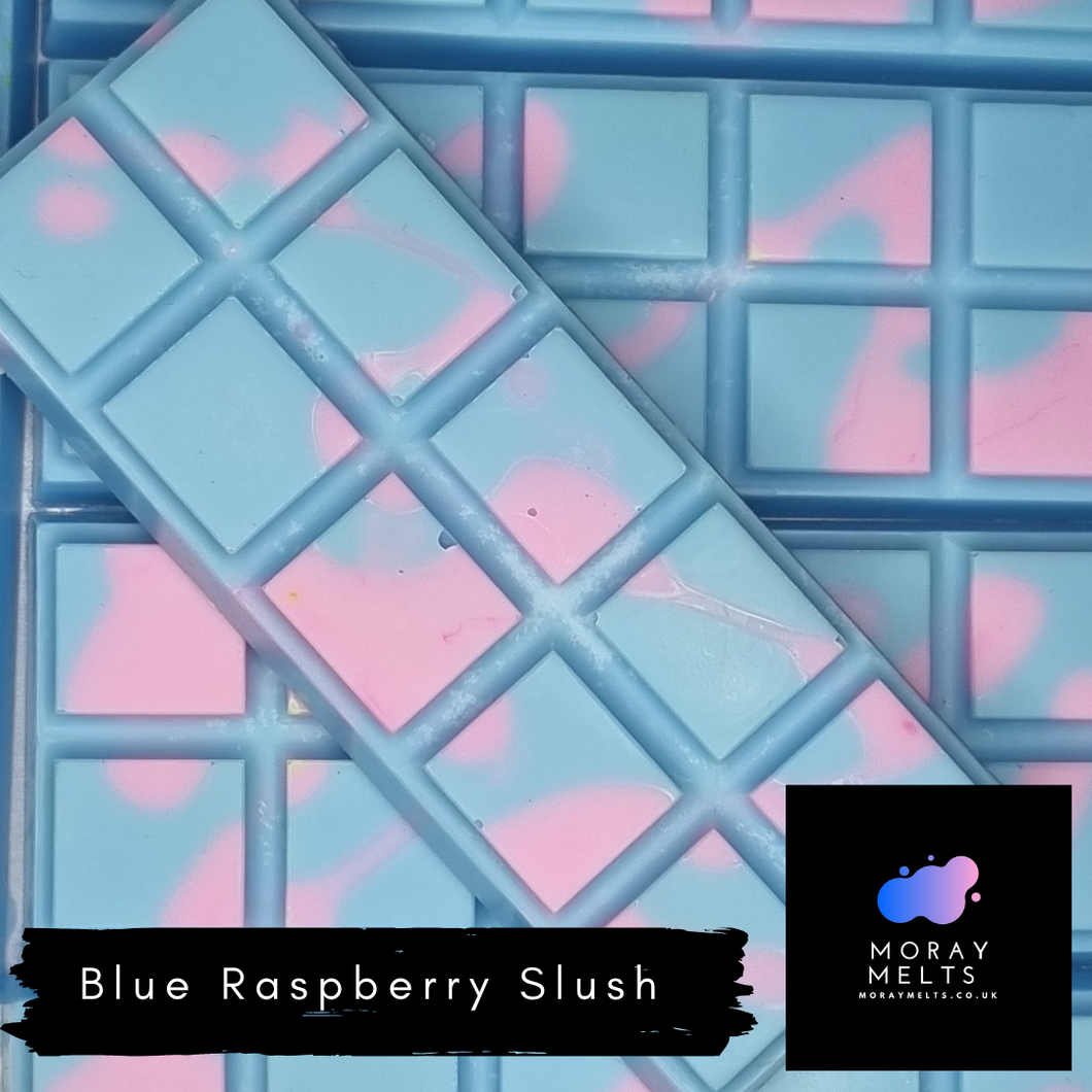 Blue Raspberry Slush Wax Melt Snap Bar - 50g - Moray Melts