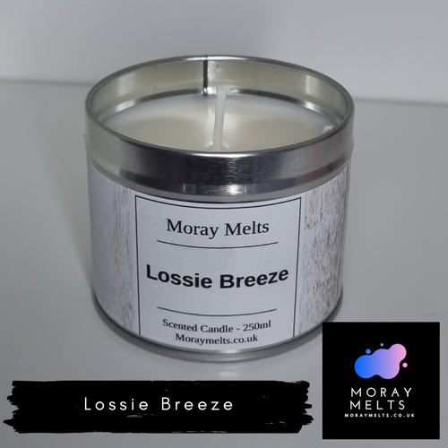 Lossie Breeze  Scented Candle Tin - 250ml - Moray Melts