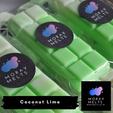 Load image into Gallery viewer, Coconut Lime Wax Melt Snap Bar -50g
