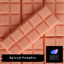 Load image into Gallery viewer, Spiced Pumpkin Wax Melt Snap Bars QTY 6 per pack - WHOLESALE ONLY
