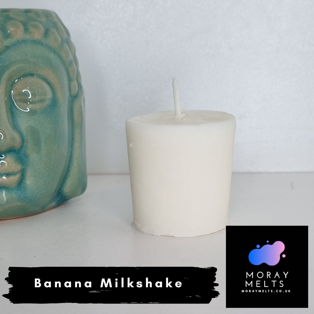 Banana Milkshake Scented Votive Candle Refill - 50g