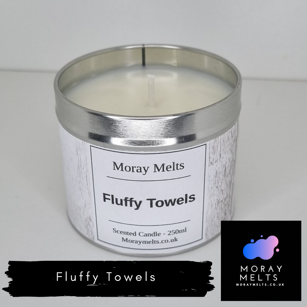 Fluffy Towels Scented Candle Tin - 250ml