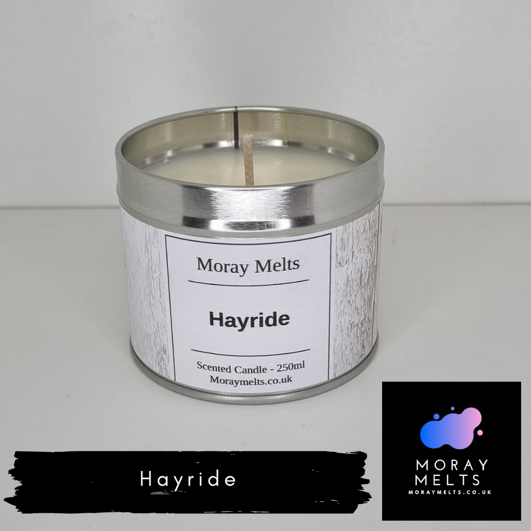 Hayride Scented Candle Tin - 250ML