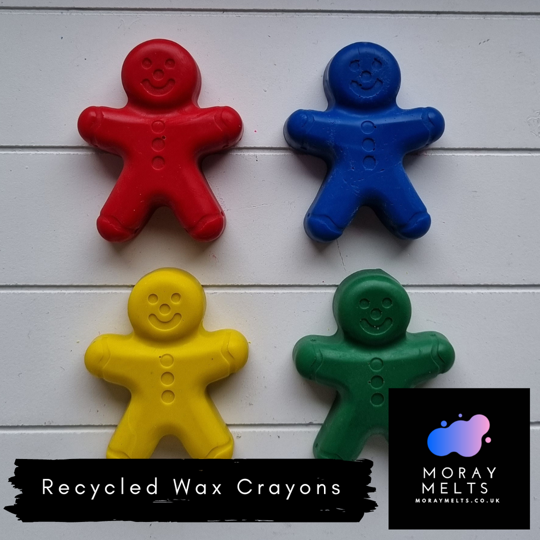 People Shaped Recycled Wax Crayons - 4  Pack