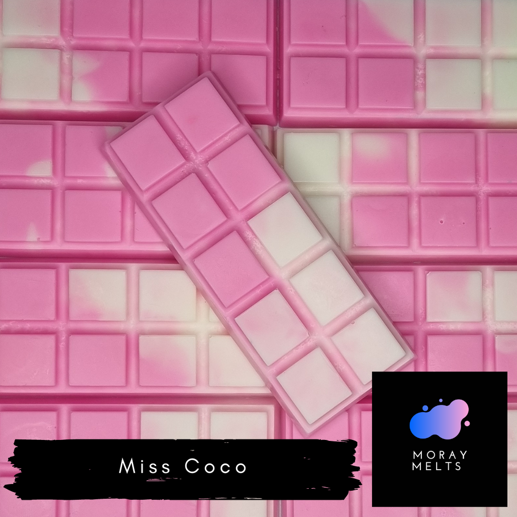 Miss Coco Wax Melt Snap Bar -50g - Moray Melts