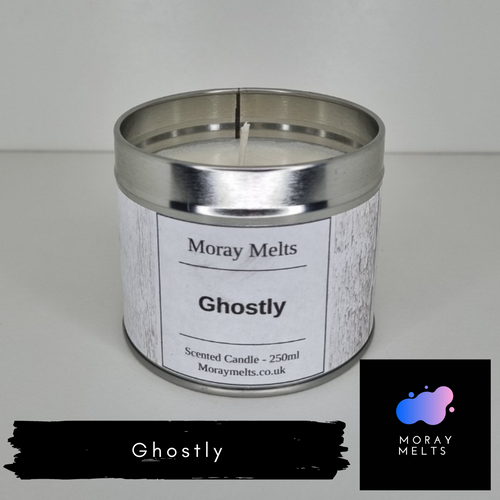 Ghostly  Candle Tin - 250ml - Moray Melts