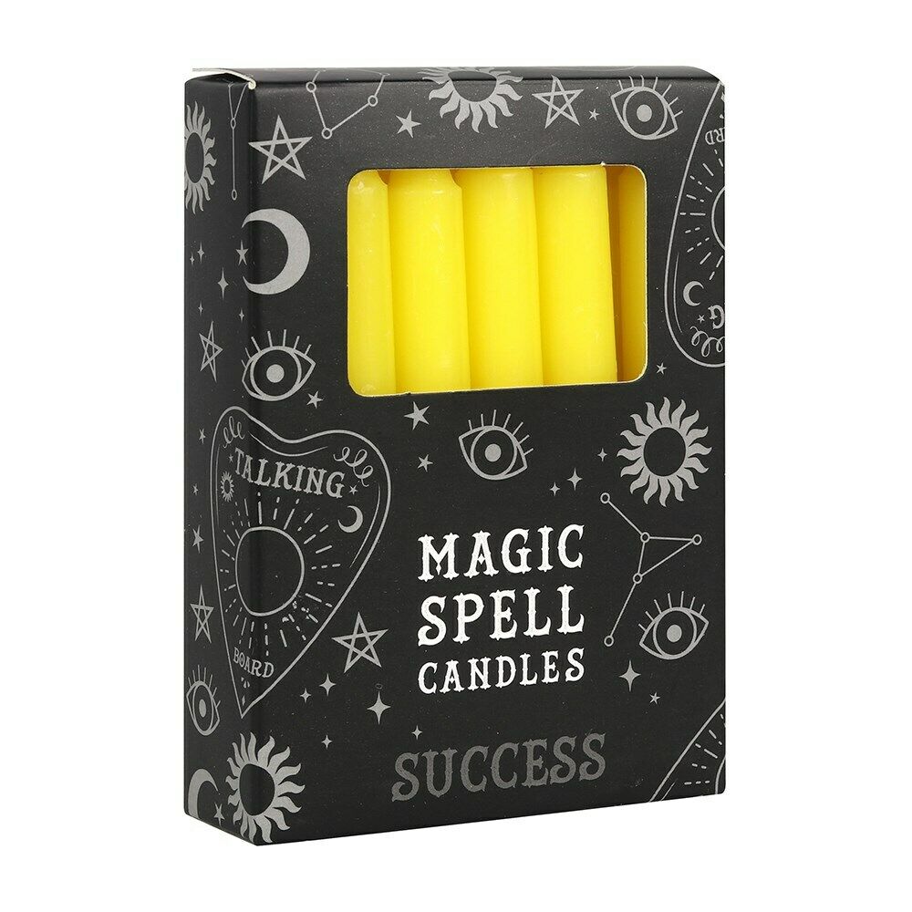 Magic Spell Candles - 12 Pack - Yellow - Success